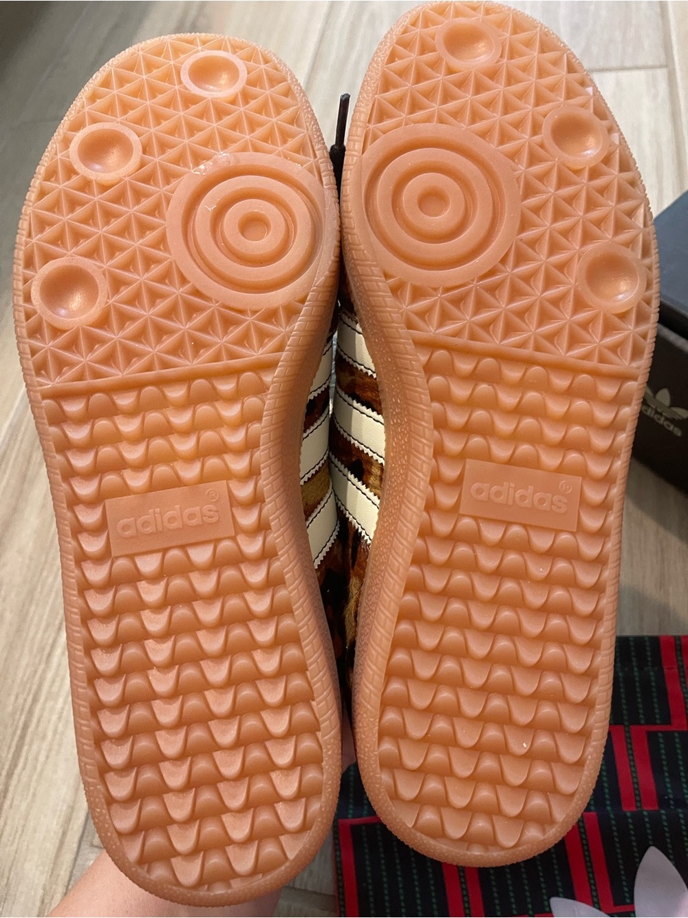 New In Box Adidas X Wales Bonner Pony Hair Leopard Samba Sneakers Sz 7.5 Rare - Picture 14 of 16